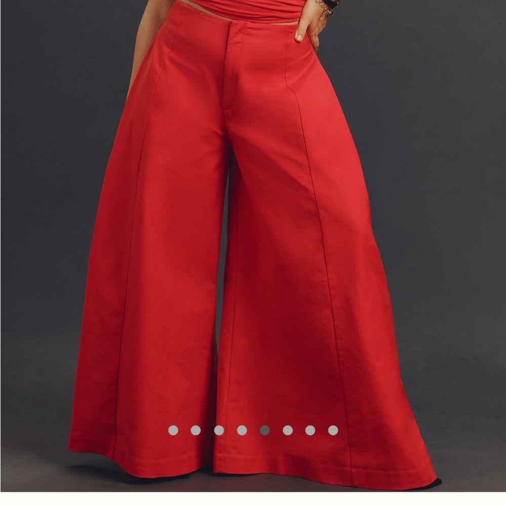 Maeve Scarlet Wide-Leg Pants Palazzo